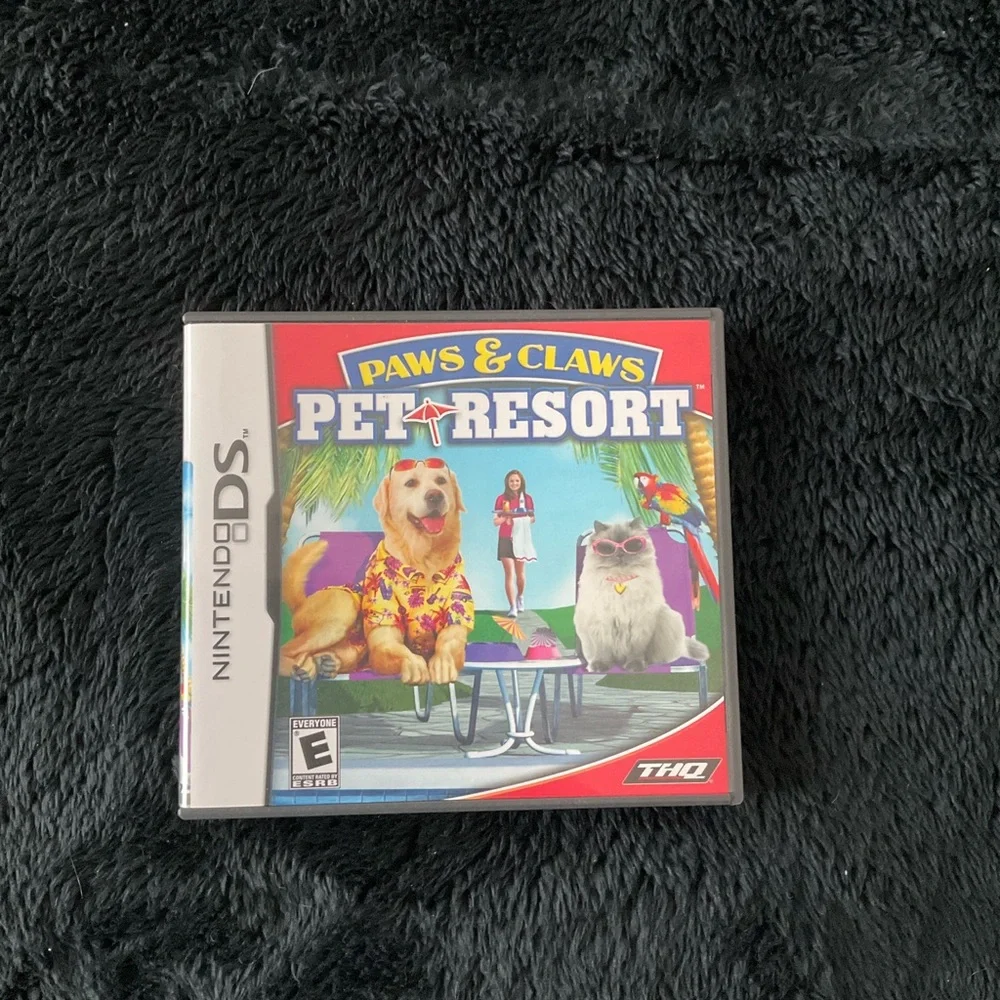 HQ Paws & Claws Pet Resort Nintendo DS Game - Red Cover